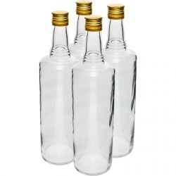 Butelka 1 L Italiano - Zakrętka, Biała, 4szt.'