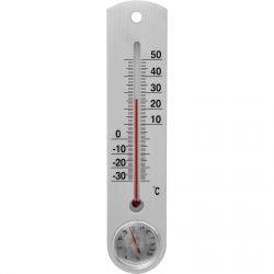 Termometr Uniwersalny Srebrny Z Higrometrem