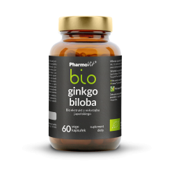 Miłorząb Japoński Ekstrakt Bezglutenowy Bio 60 Kapsułek 33 G - Pharmovit