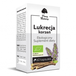 Korzeń Lukrecji Bio 60 Kapsułek (550 Mg) – Dary Natury