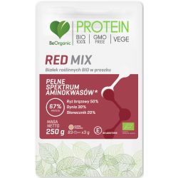 Białko Roślinne Red Mix W Proszku Bio 250 G - Be Organic