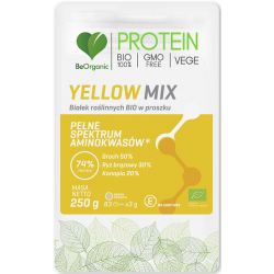 Białko Roślinne Yellow Mix W Proszku Bio 250 G - Be Organic