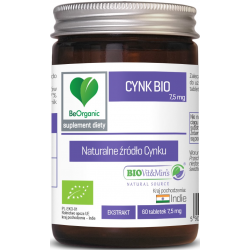 Cynk Ekstrakt Bio 60 Tabletek (7,5 Mg) - Be Organic'